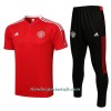 Polo De Entrenamiento Manchester United 2022-23 Roja Blanca - Hombre